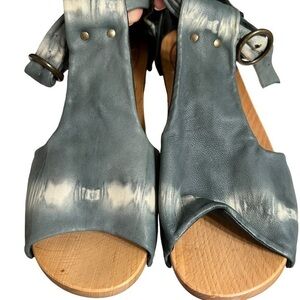 Anthropologie Rosa Mosa Butter Soft Clog Sandal Made in Vienna 38 *flawed*